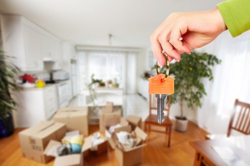 Experienced team of house removalists in Storage Lambeth handling furniture