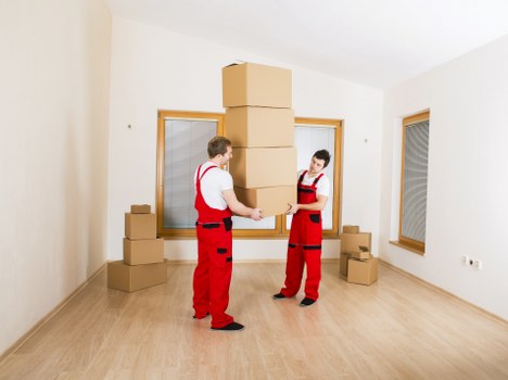 Professional movers planning a business relocation